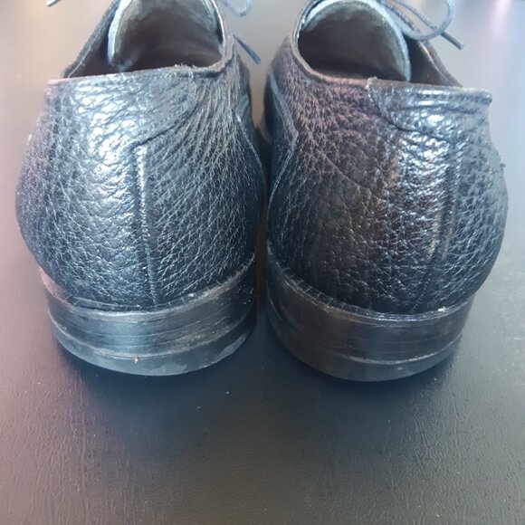 Rare Crockett & Jones Athlone SZ 9.5 Water Bison Vintage Black Men's Derby Shoes - Picture 6 of 16